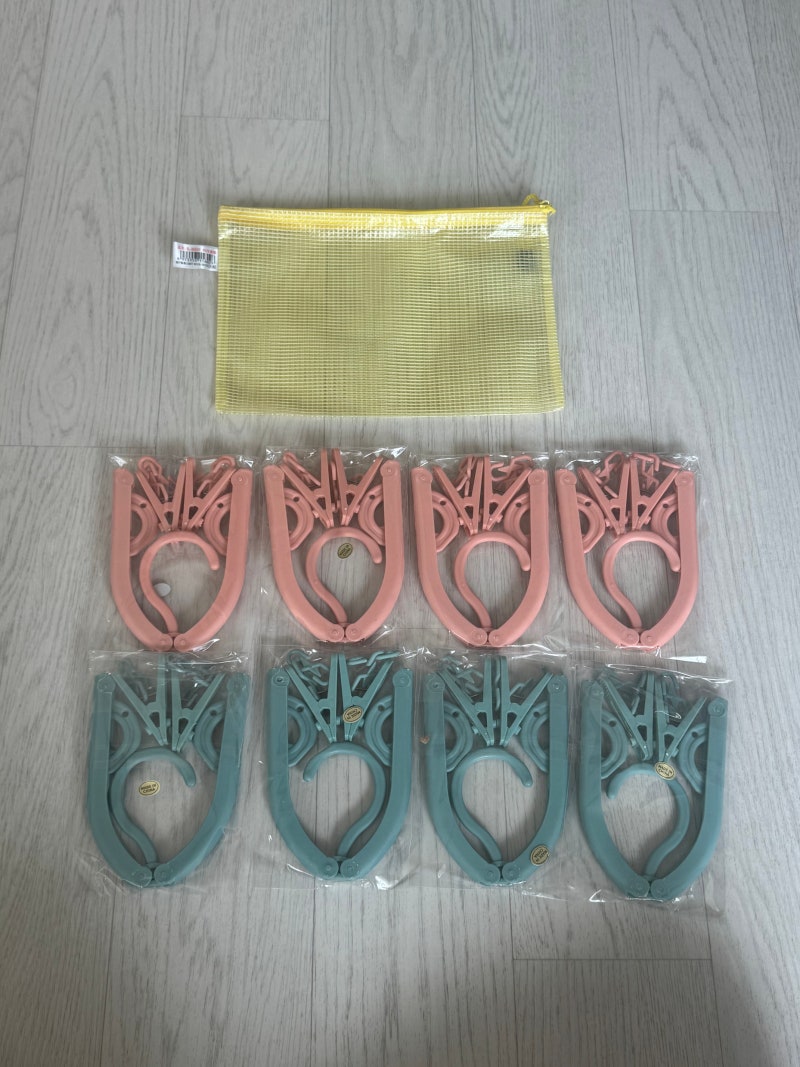 여행용 옷걸이 추천, 접이식 휴대용 옷걸이 8개 세트 사용 후기