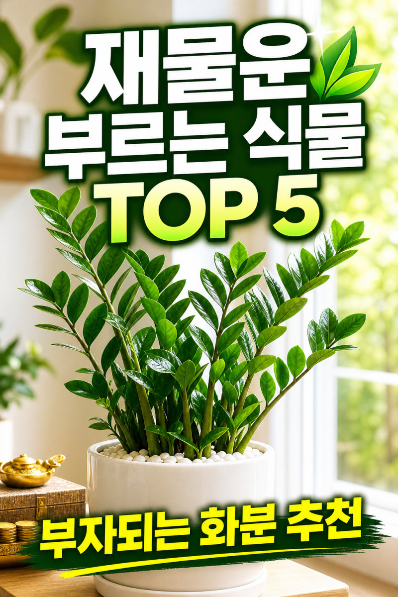 재물운 부르는 실내식물 TOP 5 | NASA도 인정한 공기정화식물 & 풍수 효과