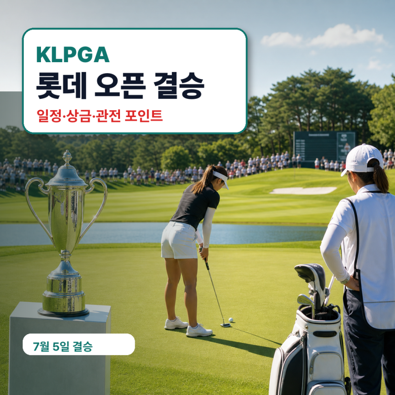 KLPGA 롯데 오픈 결승 일정, 상금, 관전 포인트