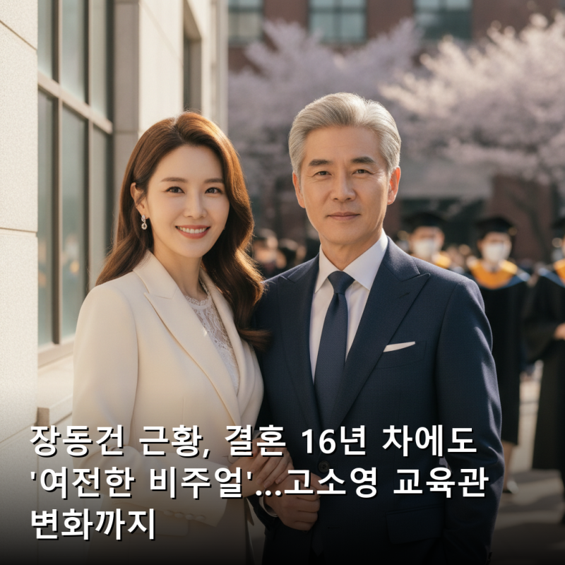 장동건 근황, 결혼 16년 차에도 '여전한 비주얼'…고소영 교육관 변화까지