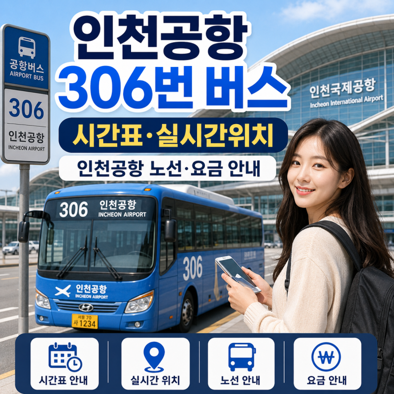 인천공항 306번 버스 시간표·실시간위치｜인천공항 노선·요금 안내
