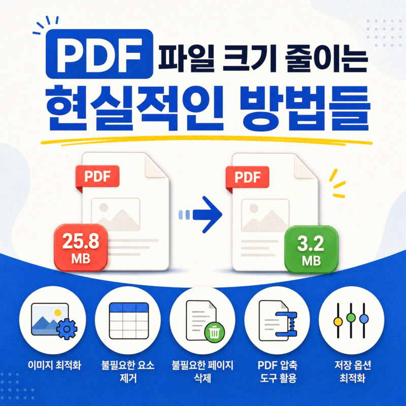 PDF 파일 크기 줄이는 무료 방법 신속하게 파악하기