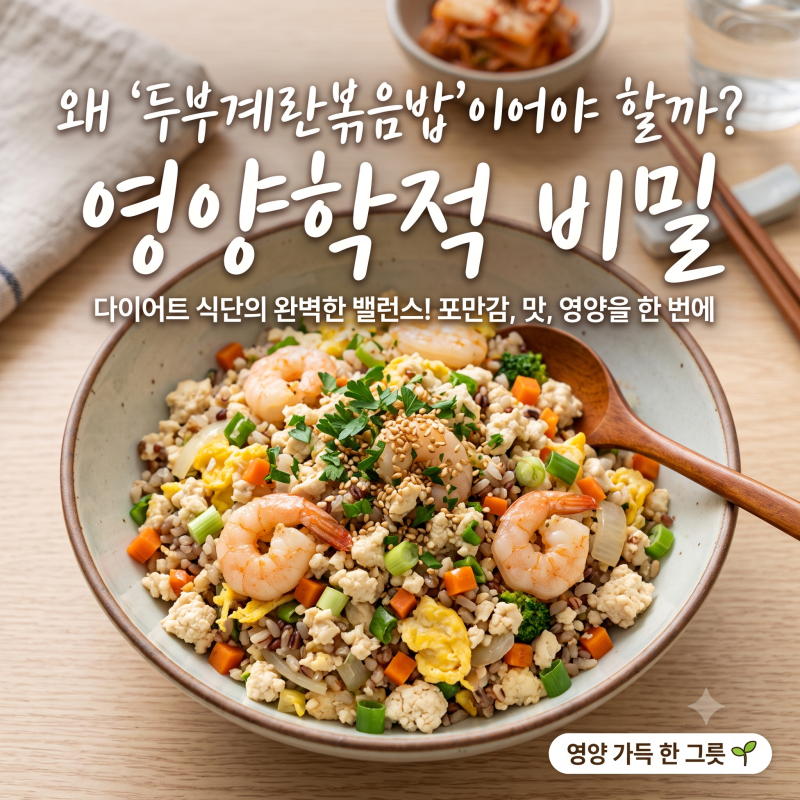 배부르게 먹어도 죄책감 제로! 고슬고슬 새우 두부계란볶음밥 황금레시피 (feat. 5분 밀키트 ....