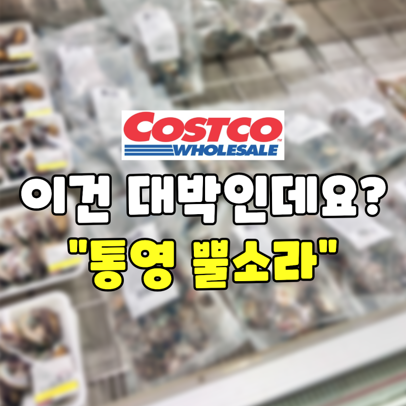 와 '이게' 나왔다고? 코스트코 뿔소라 통영 국산 가격 수산물 가격 추천템