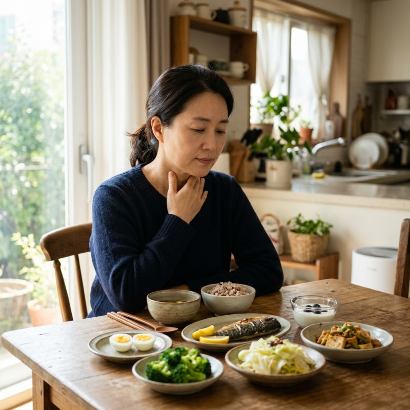 목에 멍울 만져진다고? 갑상선암 아는 방법과 좋은 음식