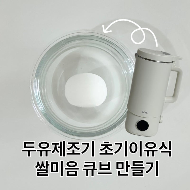 마이아두유제조기 초기이유식 쌀미음 큐브 만들기