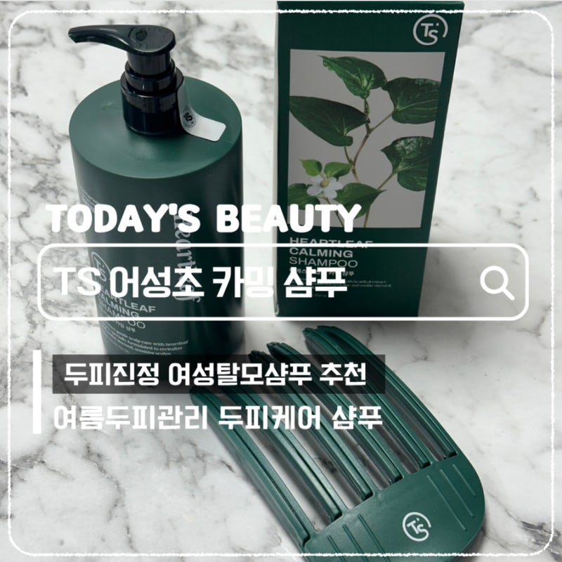 여름철 민감두피 진정샴푸 추천 TS어성초 카밍 샴푸로 산뜻하게 관리한 후기