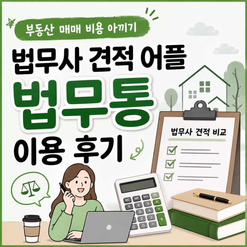 소유권이전등기 법무사 비용 아끼는 방법, 법무통 사용 후기