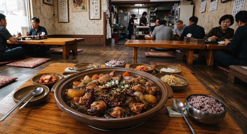 안동찜닭 레시피 | 닭고기 순살과 넓적당면으로 만드는 간장찜닭