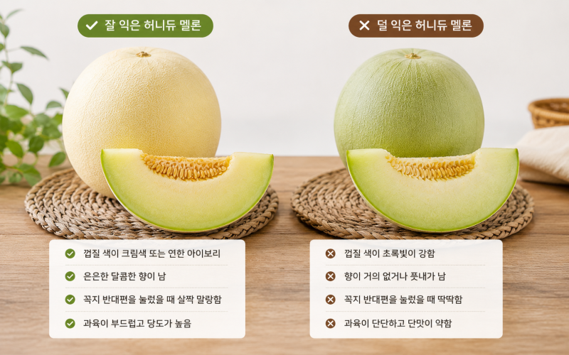 허니듀 멜론 후숙 고르는법 보관법 달콤하게 먹는 꿀팁 총정리