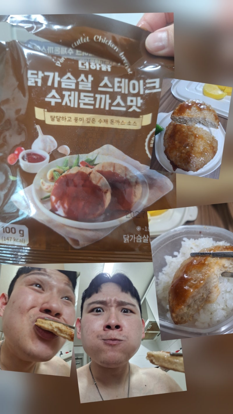 더하닭 닭가슴살 스테이크 돈까스맛 후기, 식단하면서 먹어본 솔직 리뷰