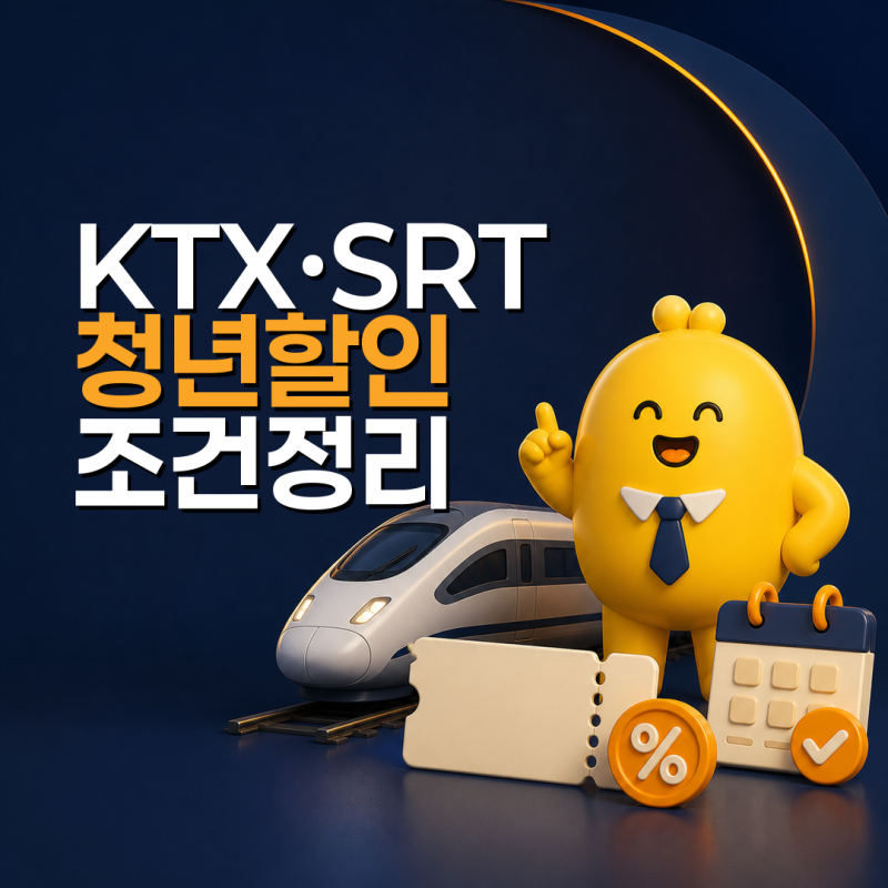 KTX·SRT 청소년·청년 할인 비교: 나이 기준, 할인율, 예매 조건 정리