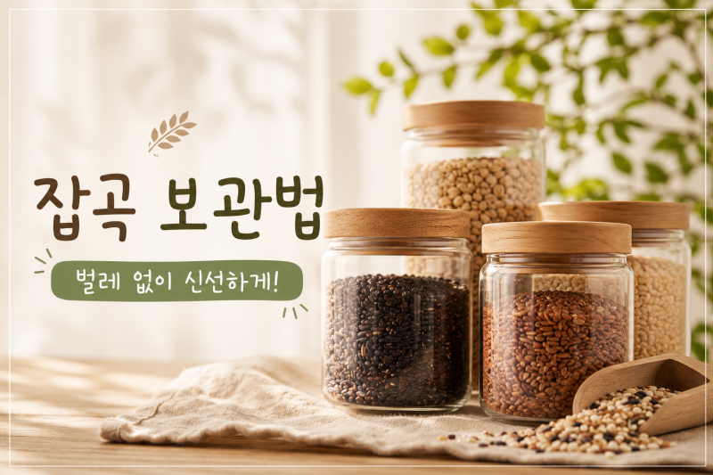 잡곡 오래 보관하는 방법! 벌레 없이 신선하게 보관하는 꿀팁