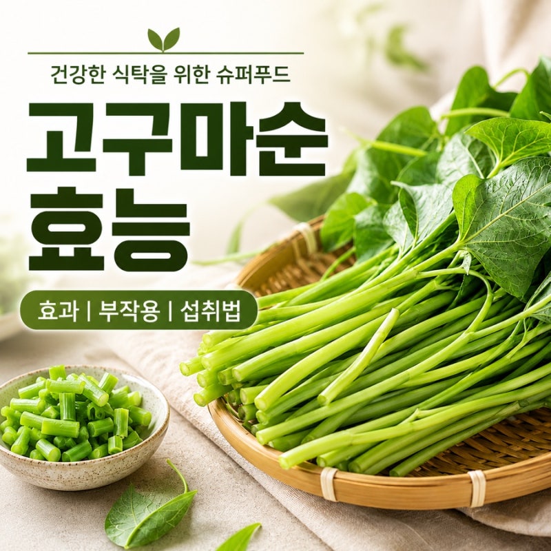 고구마순 효능 효과 하루 권장 섭취량 부작용