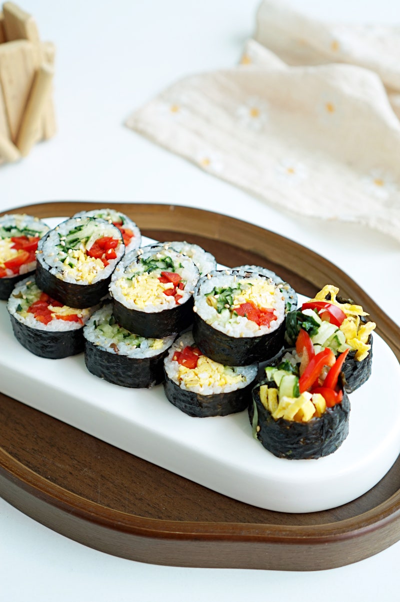 김밥 오이절이기 삼색김밥 레시피 한그릇요리