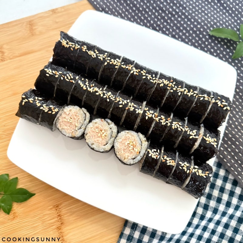 참치마요 딱 하나만 넣어도 정말 맛있고 누구나 좋아하는 초간단 참치마요 김밥 만들기 참치....