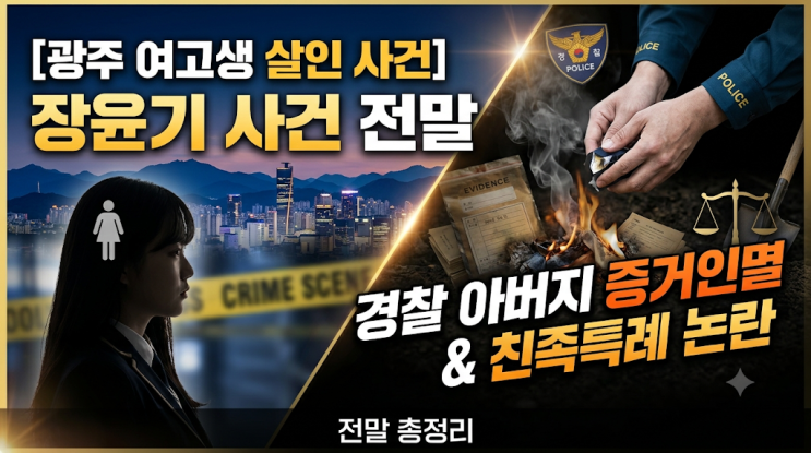 ️ 광주 여고생 살인 사건 '<b>장윤기 사건</b>' <b>전말</b>과 경찰 아버지... 