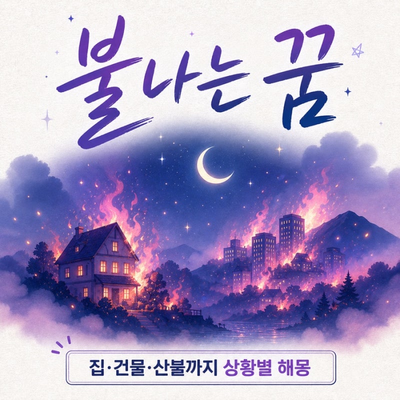 불나는 꿈 무슨 뜻일까? 집, 건물, 산불까지 상황별 해몽