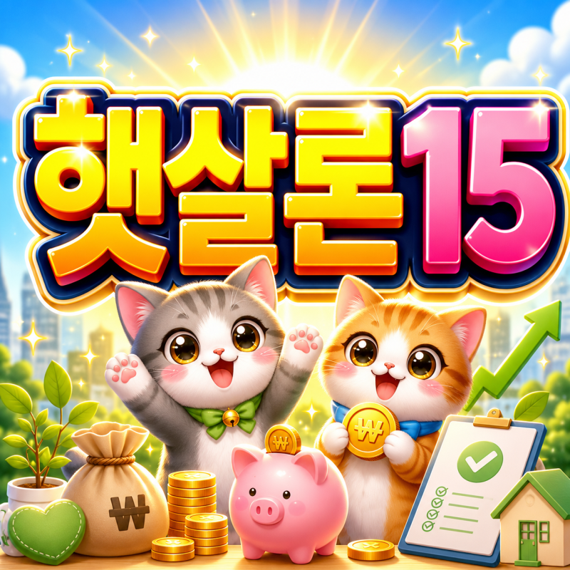 2026 햇살론15 최대 1000만원 특례보증 금리 9.9% 혜택까지~!