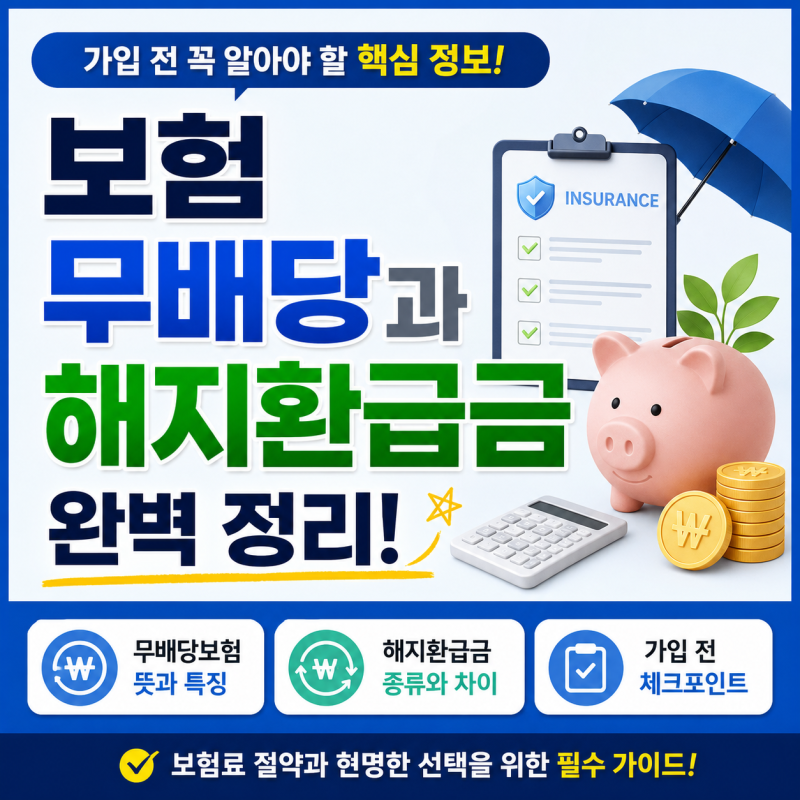 보험 무배당과 해지환급금 뜻! 가입 전 반드시 알아야 할 정보