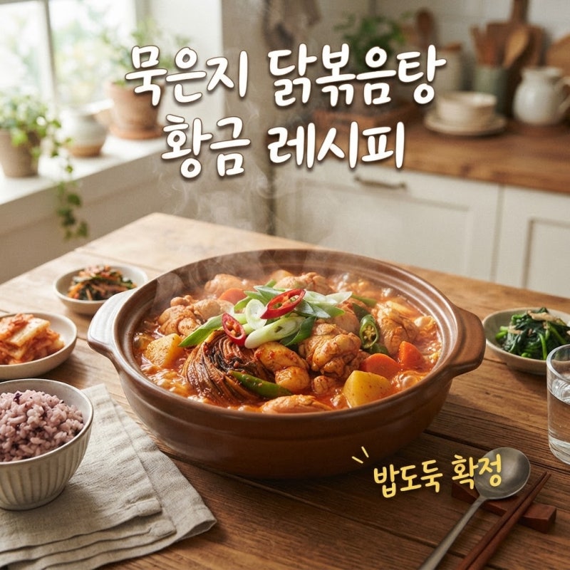 자꾸 생각나는 묵은지 닭볶음탕 황금 레시피, 실패 없이 만드는 이 비법은?