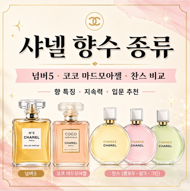 샤넬 향수 추천 인기 순위 지속력까지 총정리
