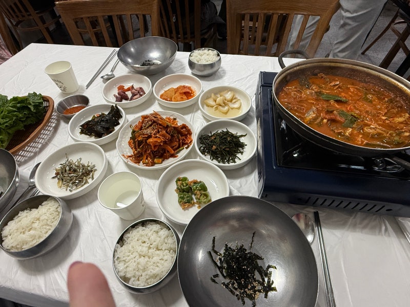 남해맛집, 미조식당 : 멸치회무침, 멸치쌈밥, 멸치튀김 세트메뉴 2인