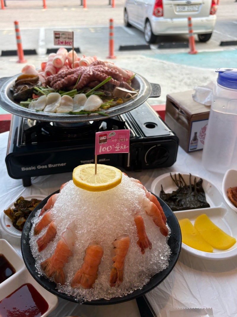 여수 낭만포차거리 맛집 찾는다면? 삼합이 맛있는 여수낭만포차100도 후기