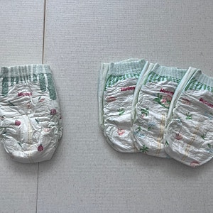 여름 기저귀, 하기스 네이처메이드 썸머, 네이처메이드 밤부와 비교 (허벅지 통통한 아기)