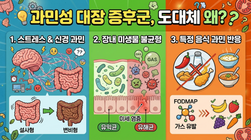 시도 때도 없는 복통과 설사, 과민성대장증후군 탈출 가이드! (음식/식습관/영양제 정리)