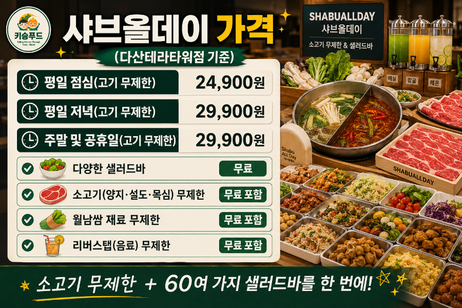샤브올데이 다산테라타워점 사진 4