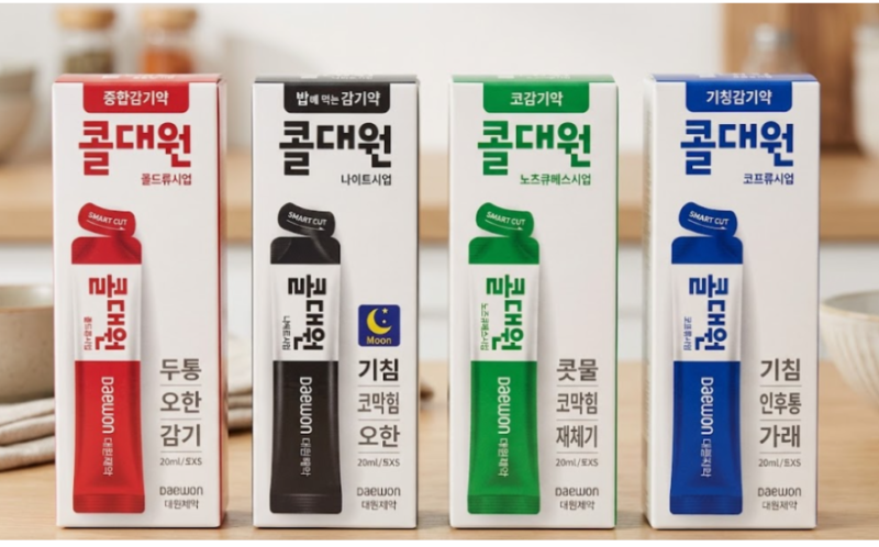 콜대원 종류 증상별 색깔 선택법 및 가격
