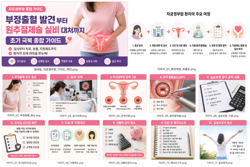 자궁경부암 의심 부정출혈 발견부터 원추절제술 실비 대처까지: 초기 극복 종합 가이드
