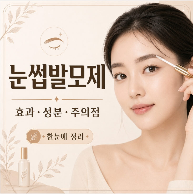 눈썹발모제 효과 있을까? 성분,사용법,주의점 총정리