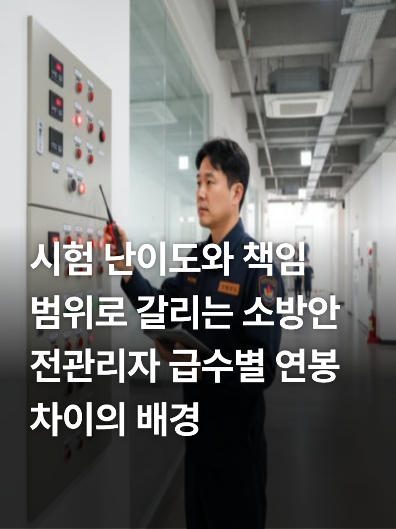 소방안전관리자 1급 2급 차이 시험 난이도와 연봉 취업처 완벽 가이드