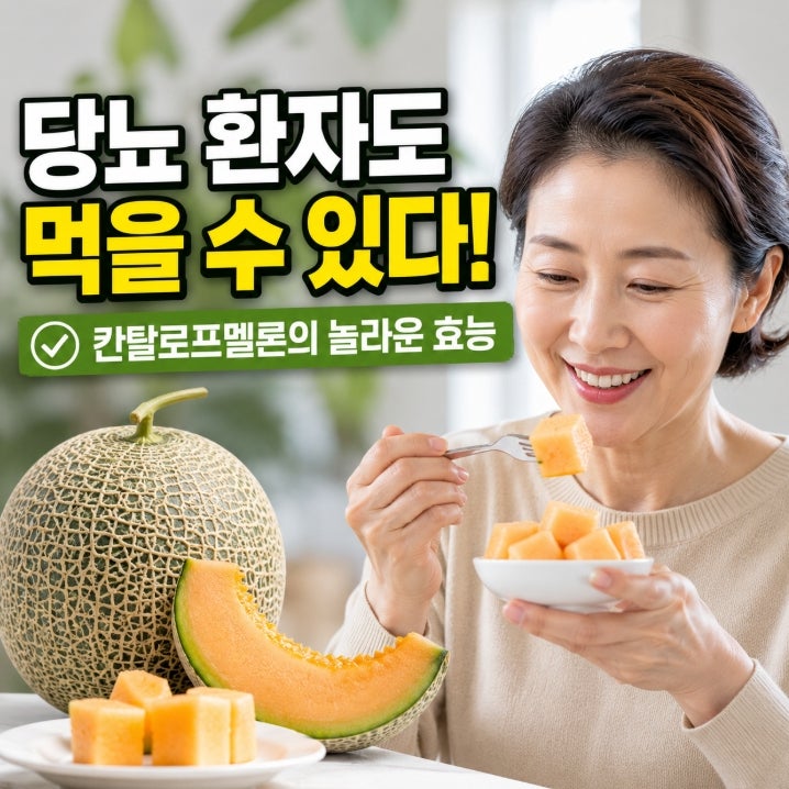 멜론인데 당뇨 환자도 먹을 수 있다고요? 칸탈로프멜론 효능이 일반 멜론과 달랐어요