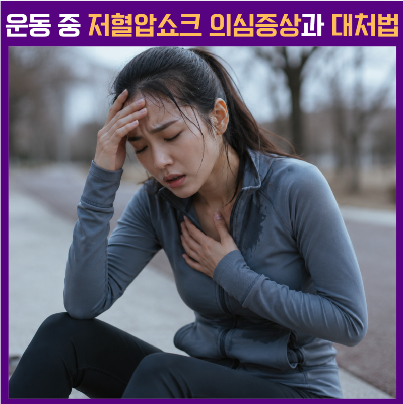 운동 중 갑자기 식은땀과 오한? 저혈압 쇼크 의심 증상과 대처법