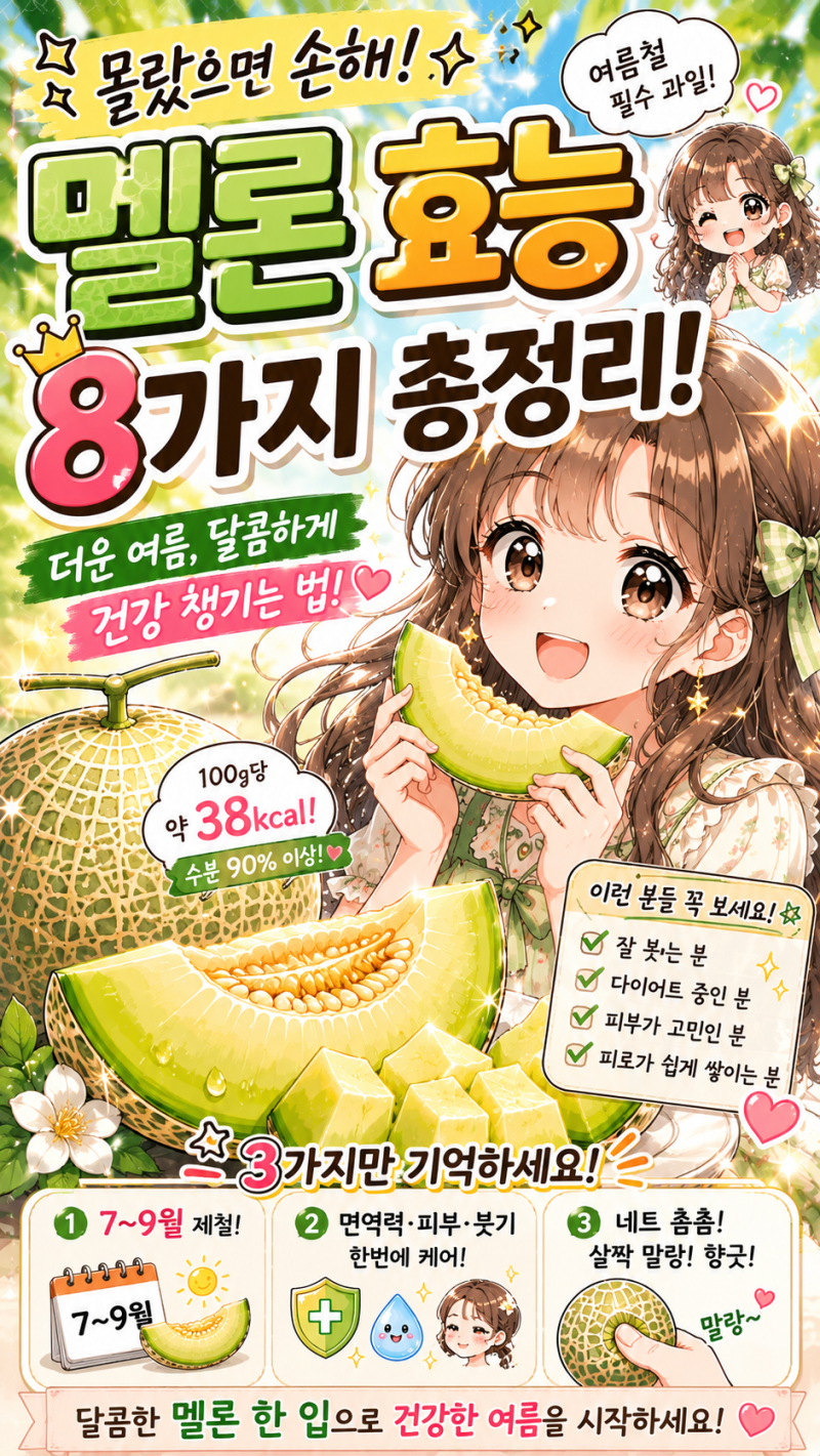 멜론 제철과 칼로리, 다이어트 중 먹어도 괜찮을까?