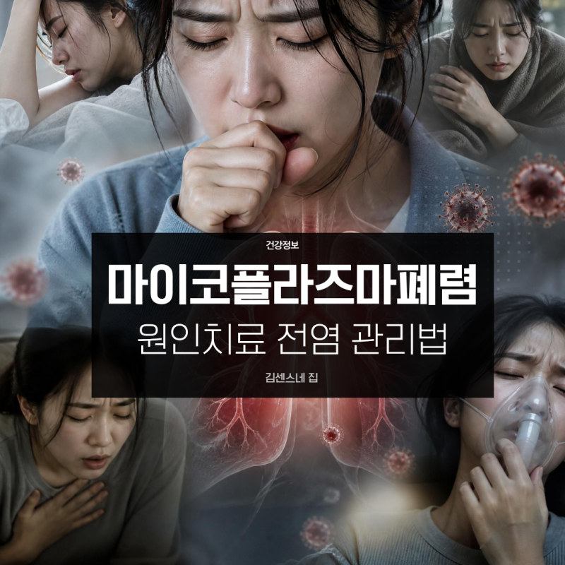 마이코플라즈마 폐렴 증상 원인 치료와 전염 관리법