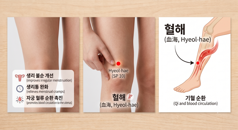 생리 늦어질때 이유 지압 혈자리 어느 부위일까?