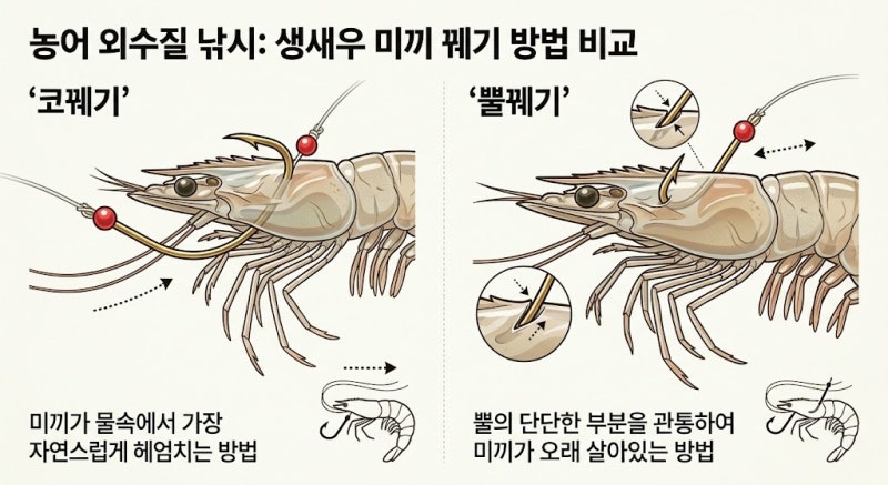 [선상낚시] 살아있는 생새우로 대물 사냥! 농어 외수질 낚시 비결 & 요리법 총정리
