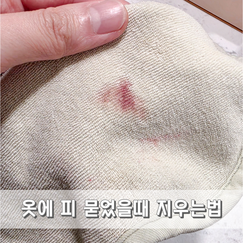 아기 옷에 묻은 피 지우는방법 다이소 얼룩제거 아이템