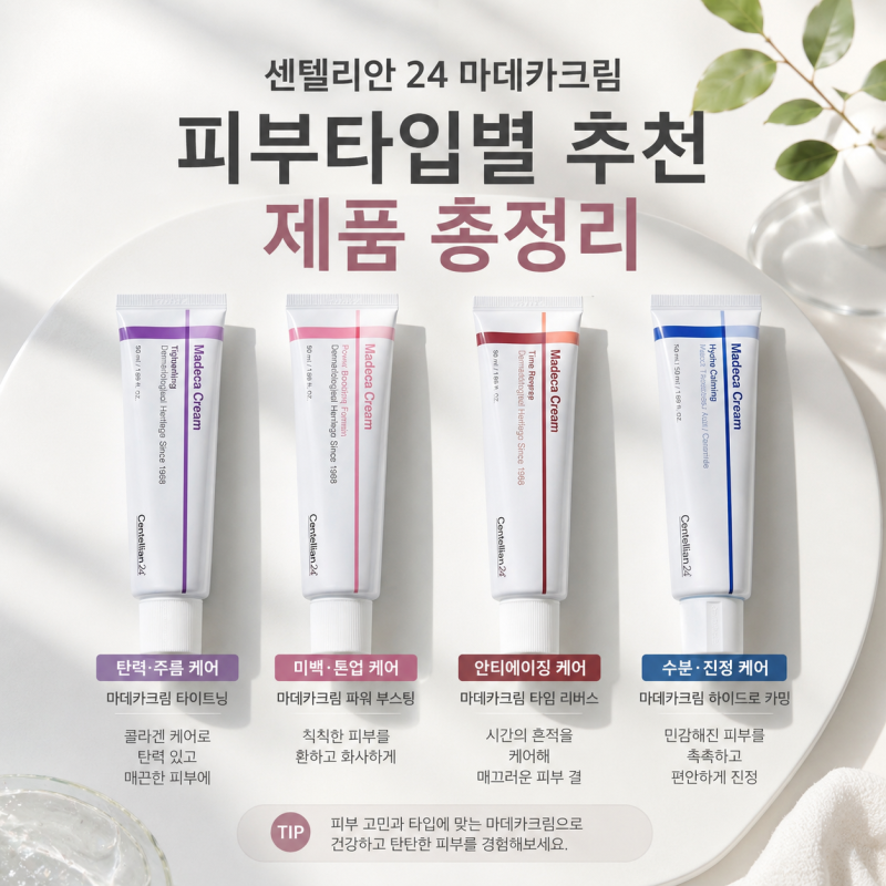 센텔리안 24 마데카크림 4종 (피부타입별 추천 제품 총정리)