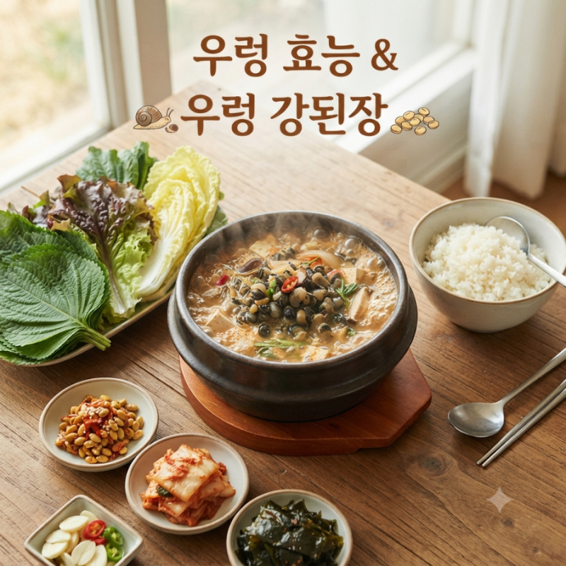 우렁 효능 총정리! 우렁 강된장이 밥도둑인 이유, 건강까지 챙기는 최고의 한 끼