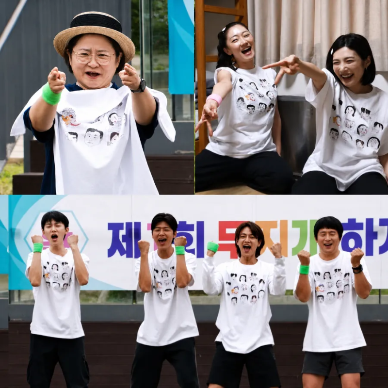 나혼산 배꼽 빠지게 웃긴 전현무 티셔츠 얼굴 그림! 나혼자산다 무지개 수련회 반팔티 가격 ....