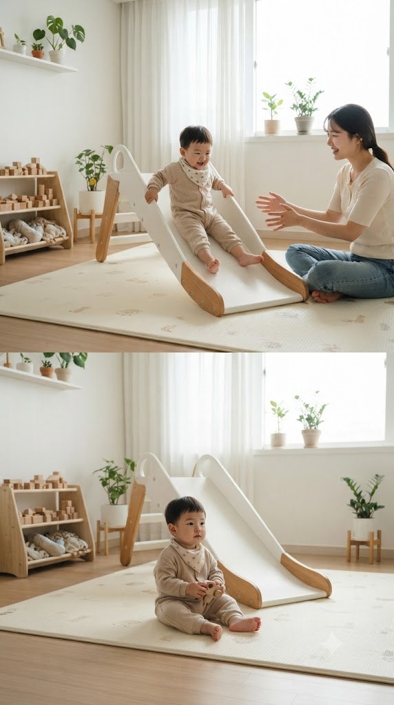 아기 미끄럼틀 시기 언제부터 아기 정글짐 미끄럼틀 추천