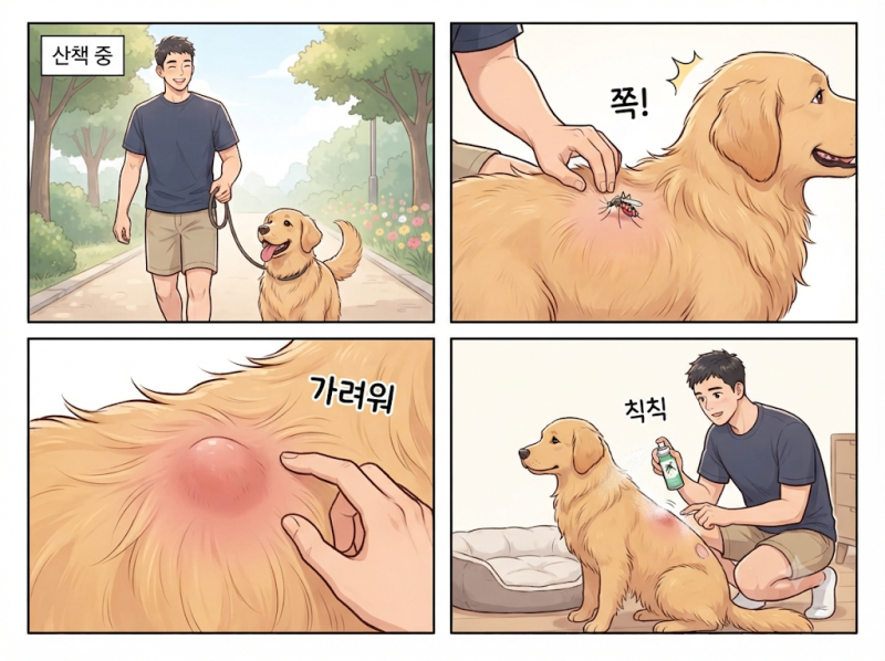 [모기기피제 1탄] “사람 모기기피제, 강아지·고양이에 써도 될까요?” 가장 중요한 기본 원....