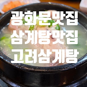 [광화문맛집] 미슐랭이 인정한 광화문 삼계탕 맛집 :: 고려삼계탕 광화문점