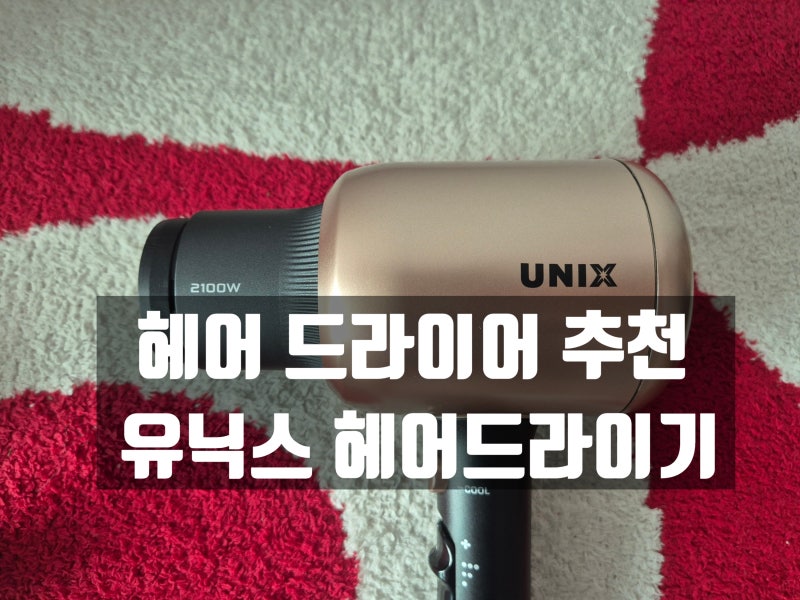 헤어 드라이어 추천! 유닉스 헤어드라이기 가성비 사용후기!