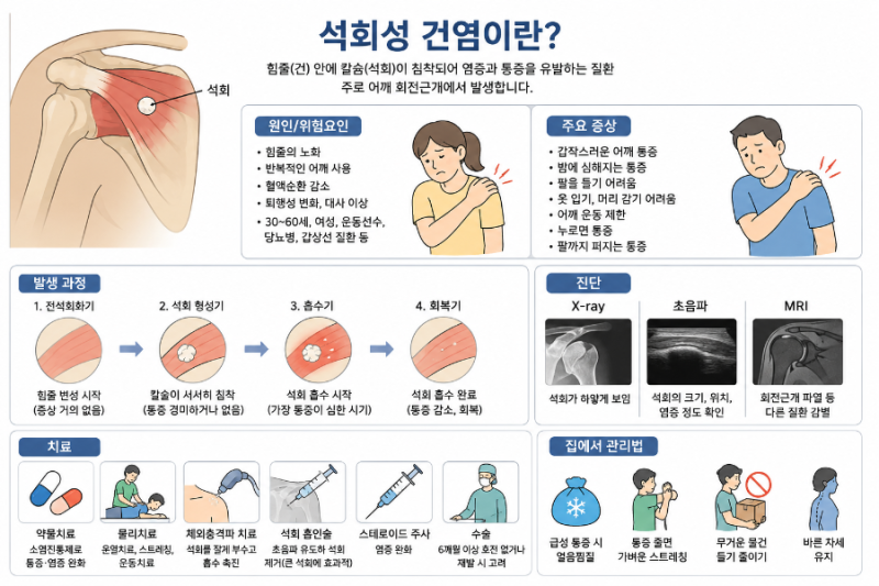 "갑자기 아픈 어깨, 밤마다 어깨가 아프다면?" 어깨 통증의 대표 질환, '석회성 건염'의 원인, ....